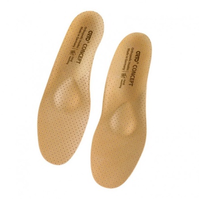 Стельки с кожаной поверхностью для коррекции продольно-поперечного плоскостопия I и II степени